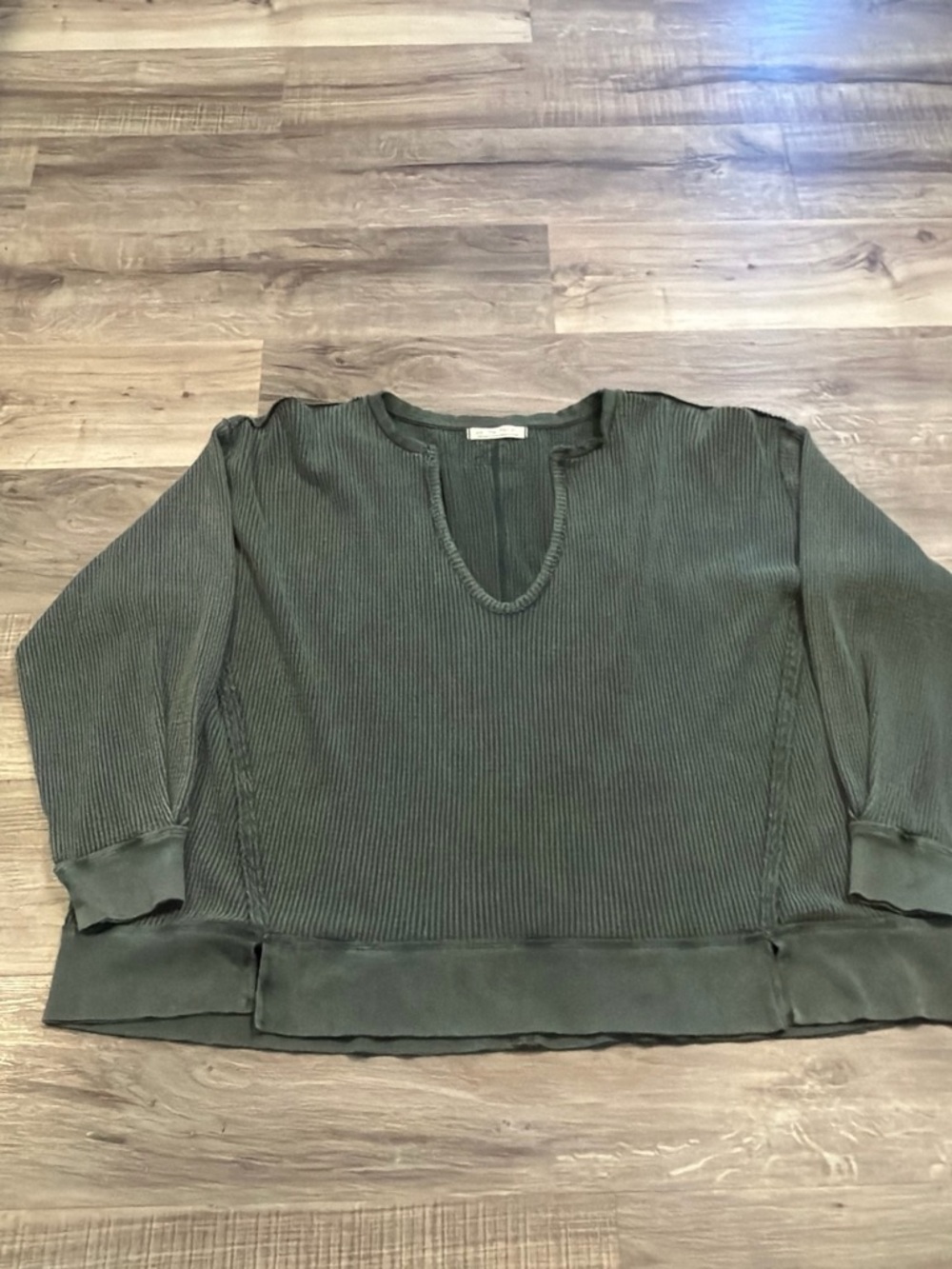 Green free people top